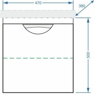 Тумба под раковину Stella Polar Норина 50см белый SP-00000233